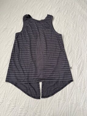 Lululemon Women's Sleeveless Striped Tank Top - Charcoal